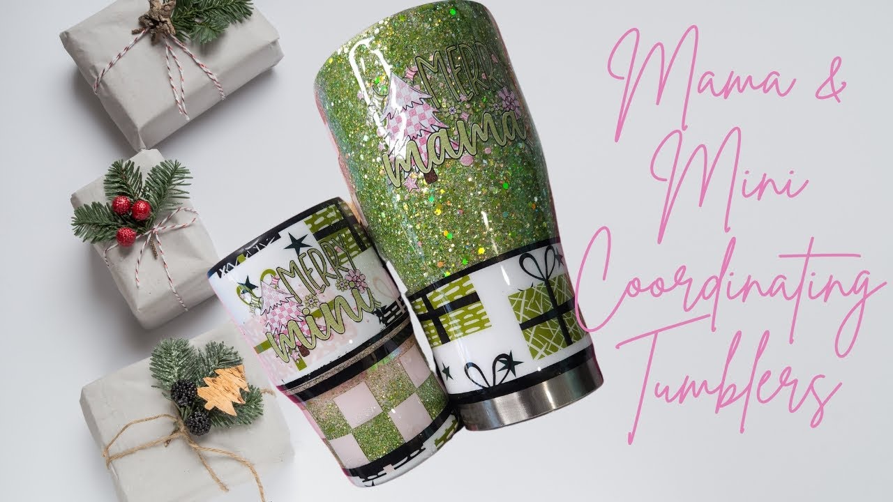 Merry Mama & Mini Coordinating Tumblers