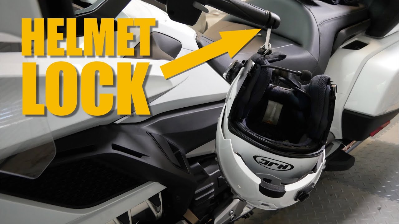 Installing Lidlox Helmet Lock Onto 2018+ Honda Goldwing | Cruiseman's Garage