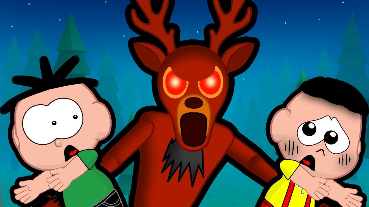 Cebolinha e Cascão em 99 Noites na Floresta - Roblox