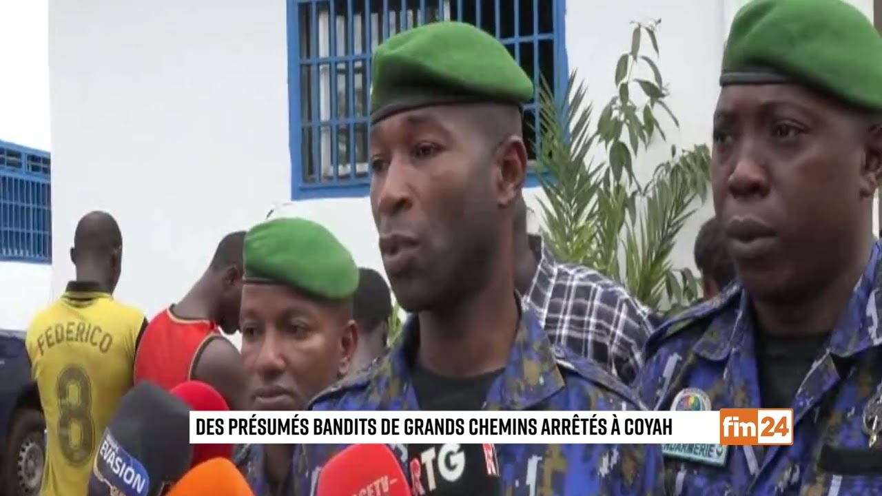 Des bandits lourdement armés appréhendés à Coyah