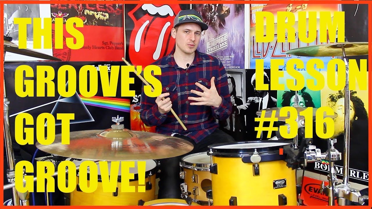 Groovy Intermediate - Advanced (5-5-6) Groove - Drum Lesson #316