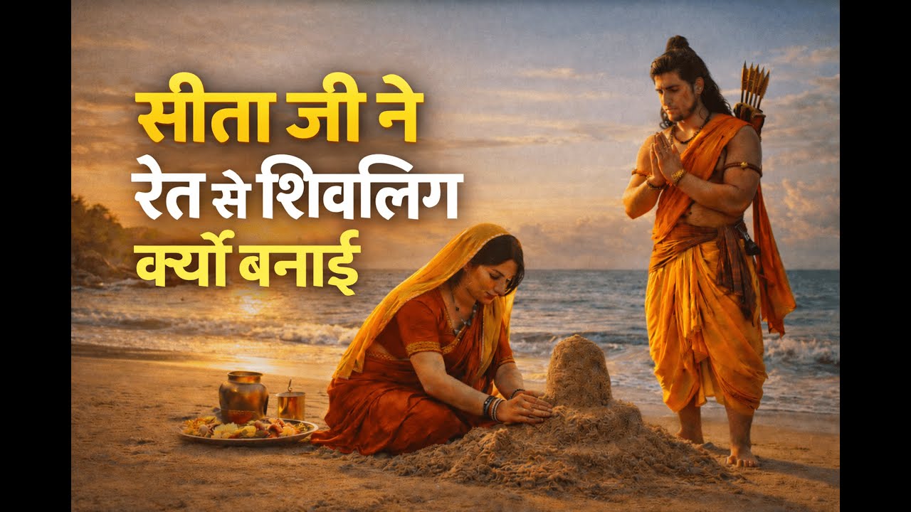 सीता जी ने रेत से बनाया शिवलिंग | Jai Shri Ram | Om Namah Shivaya | Kids Devotional Bhajan