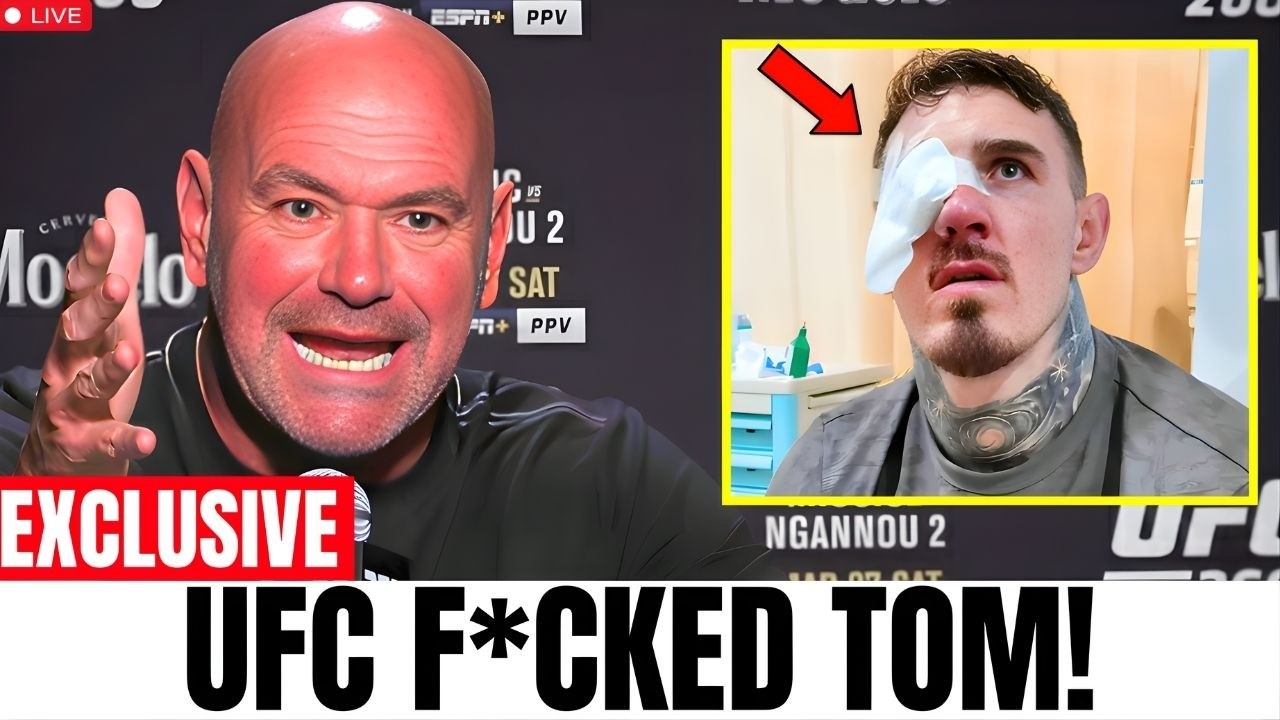1 MINUTE AGO: DANA WHITE OFFICIALLY VECATES TOM ASPINALL &mdash; 