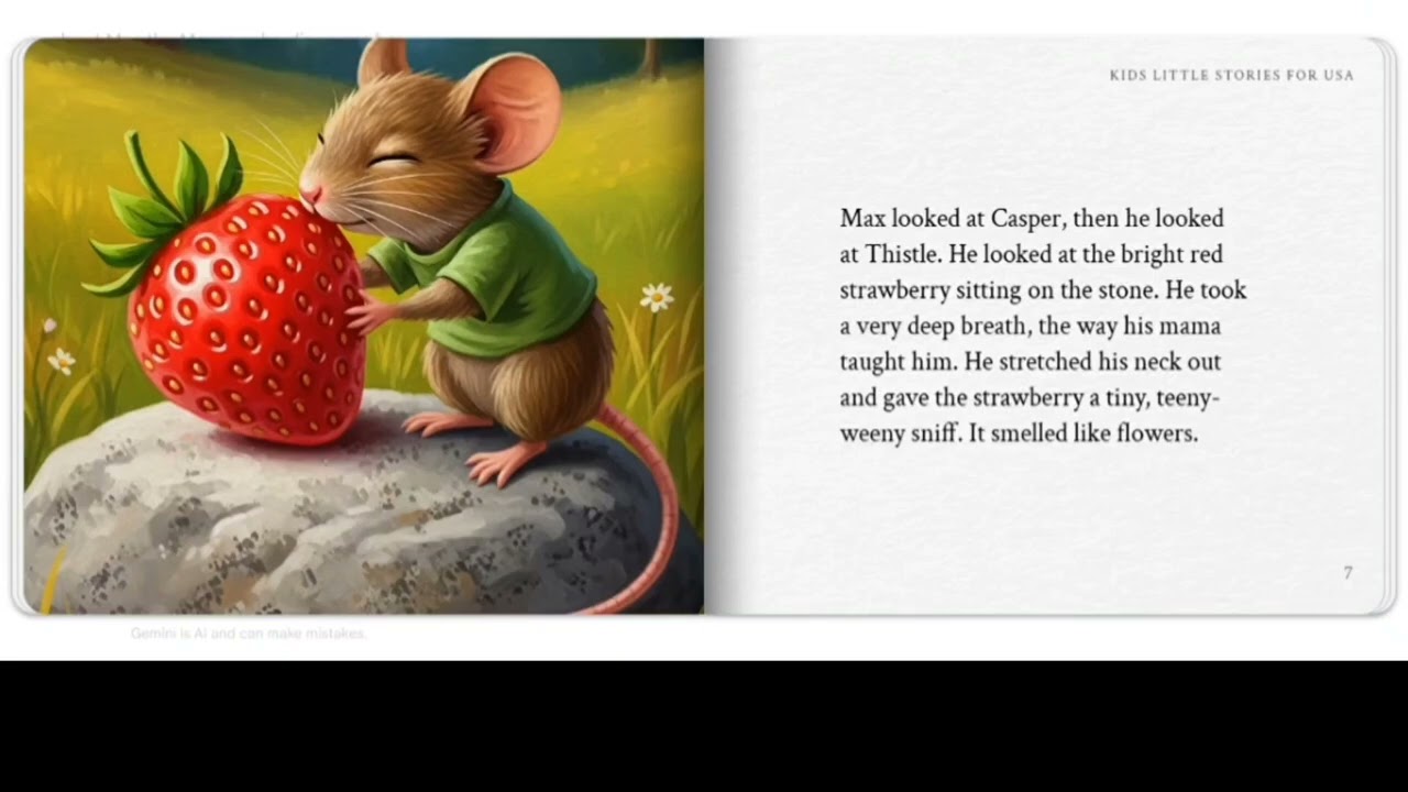 Max the Mouse Tries Something New kids story 