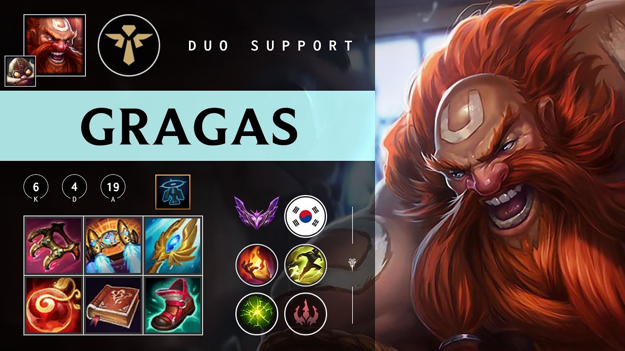 Gragas Support vs Alistar - KR Master Patch 26.05