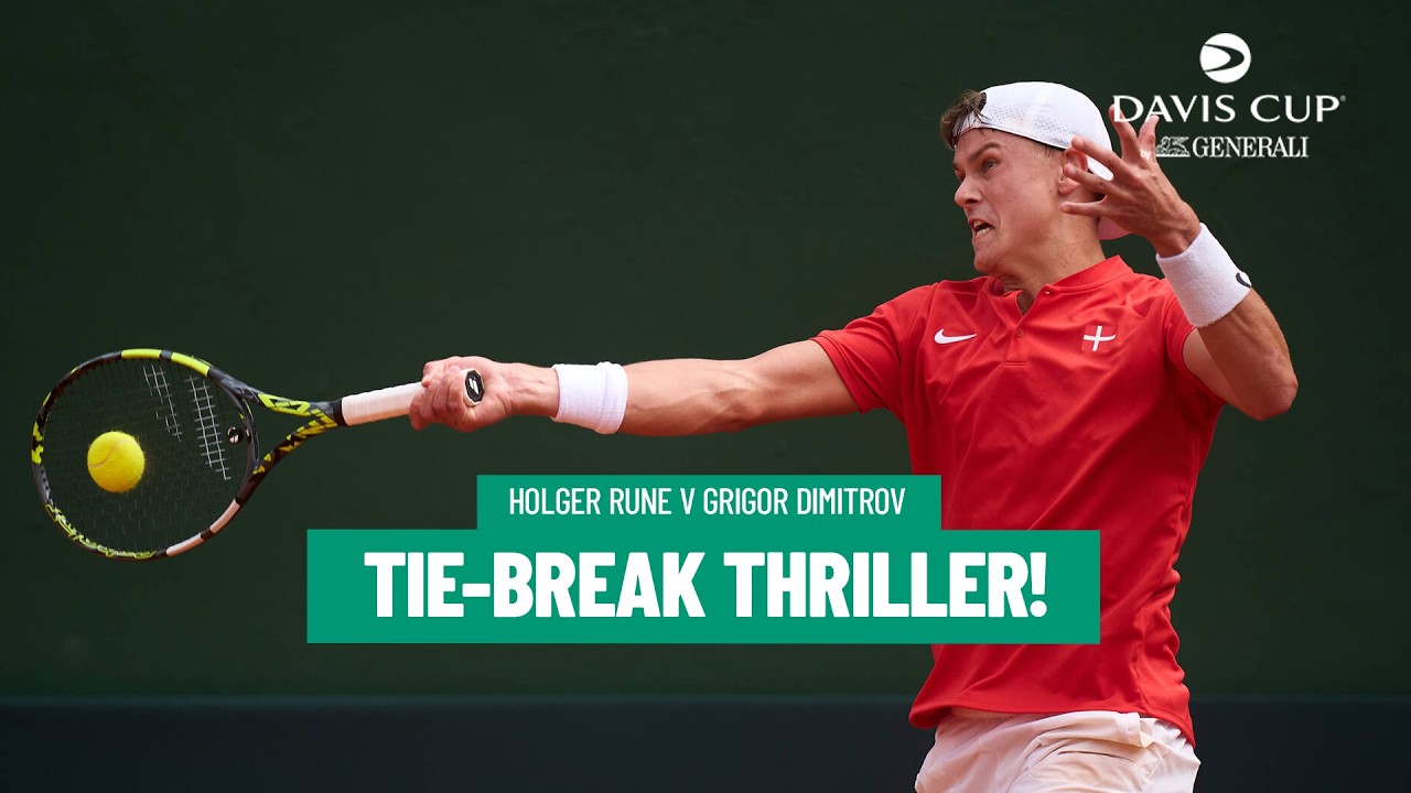 Tie-Break DRAMA! | Holger Rune v Grigor Dimitrov | Highlights | Davis Cup World Group 1 2026