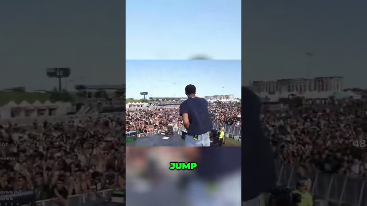 Concert Chaos: Crowd's Wild Jump Interrupted by Mystery!