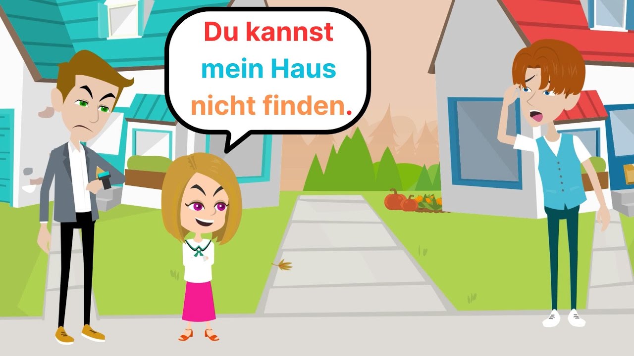 Lehrer Ryan kann Annys Haus nicht finden - Deutsch lernen mit animationen - Deutsch Anny