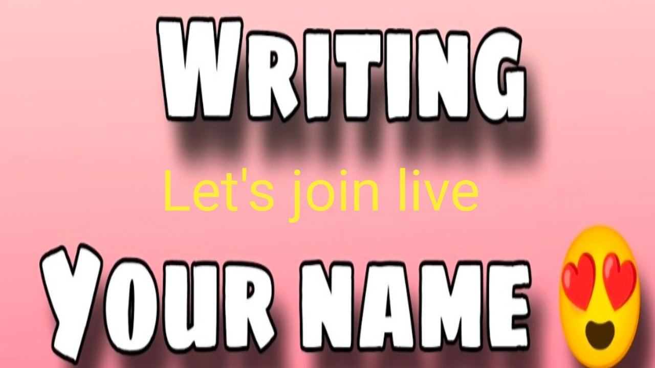 Hello 👋 guy's welcome to the live stream Beautiful name writing 💞🥀🖊️
