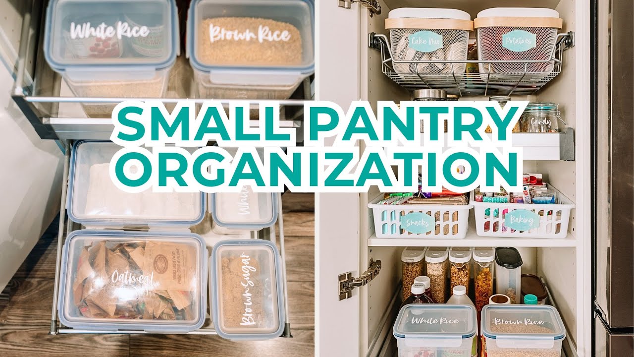 Small Pantry Organization Before & After | Dollar Tree & Ikea | The DIY Mommy