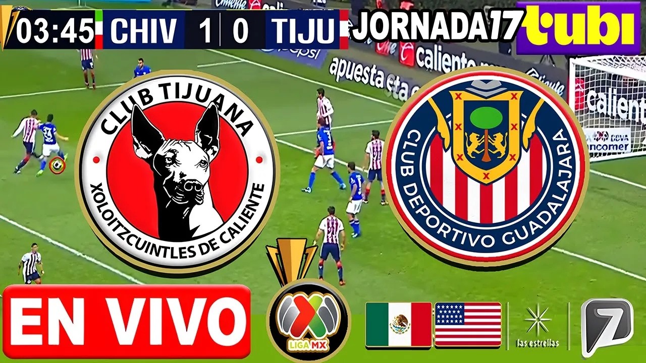 🔴 CHIVAS vs XOLOS TIJUANA DONDE VER |✅CHIVAS TV | JORNADA 17 LIGA MX | Donde ver Chivas vs Xolos