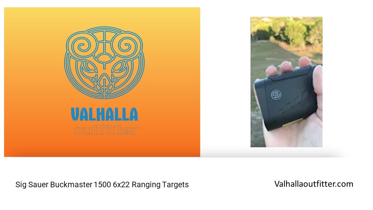 Sig Sauer Buckmaster 1500 6X22 ranging targets