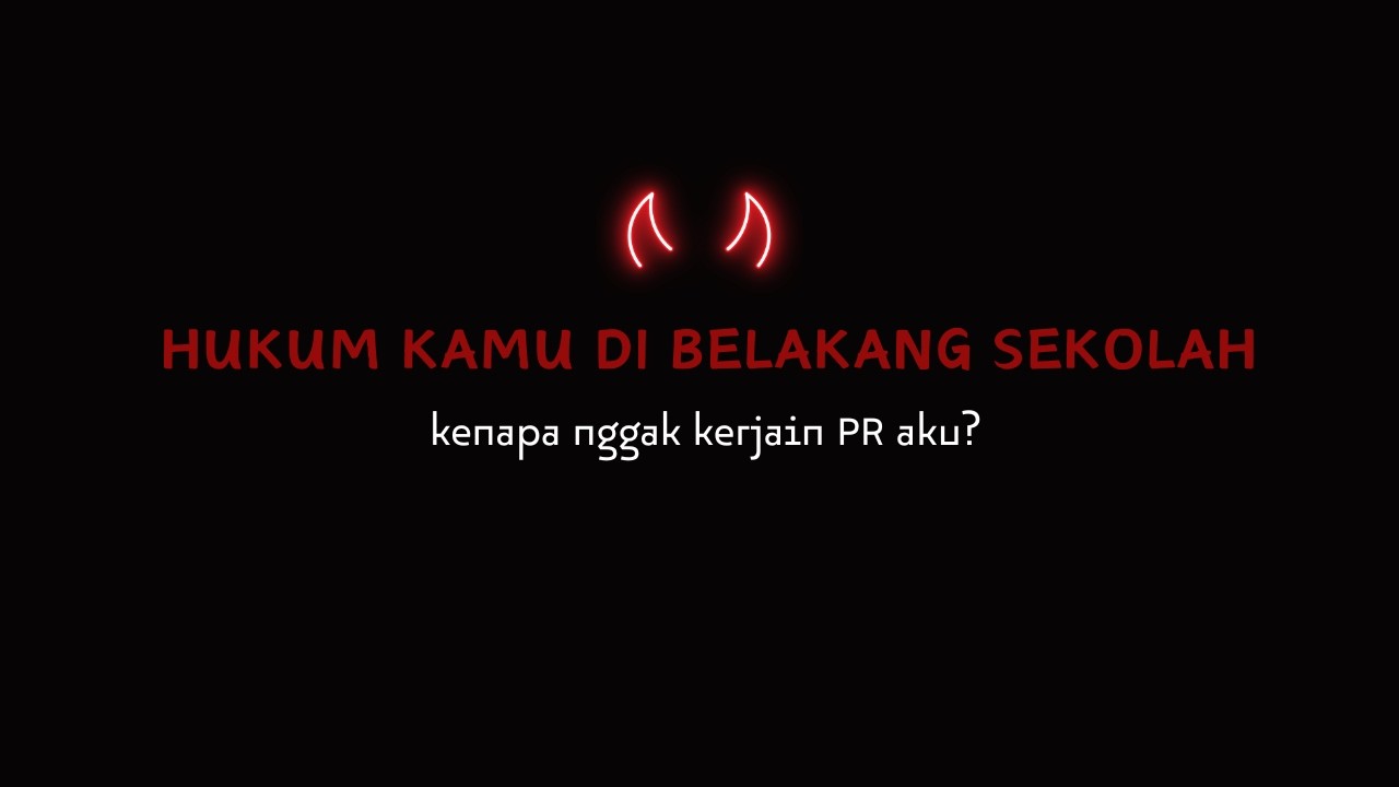 NURUT AJA SAMA AKU!! asmr cowok menghukum kamu.