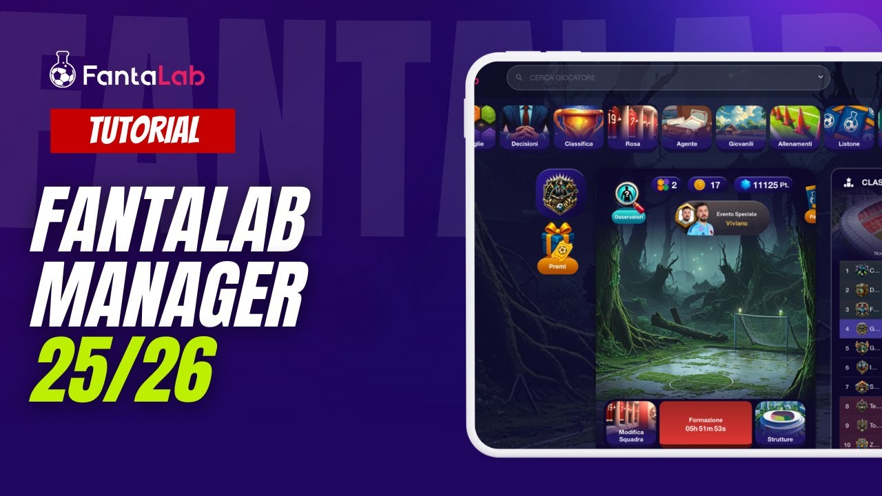 FANTALAB MANAGER 25/26 - Tutorial Fantalab