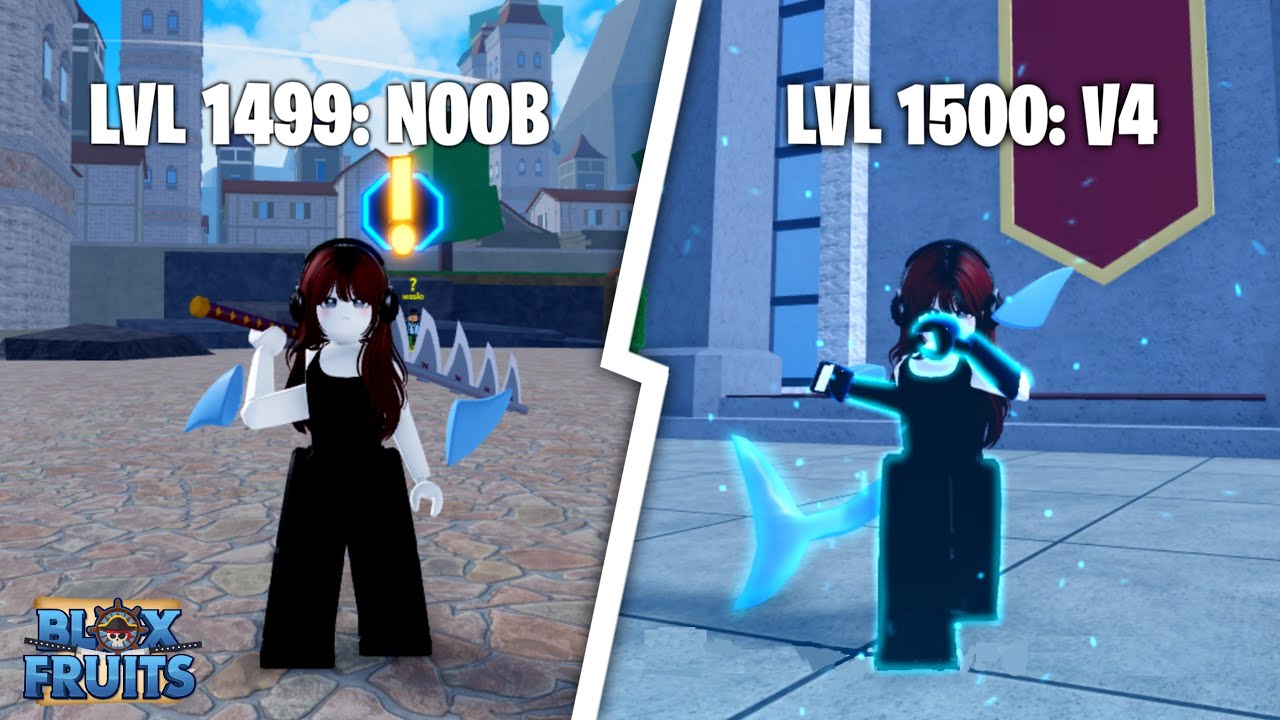 PEGANDO RAÇA V4 NO LEVEL 1500 EM APENAS 1 VÍDEO - BLOX FRUITS