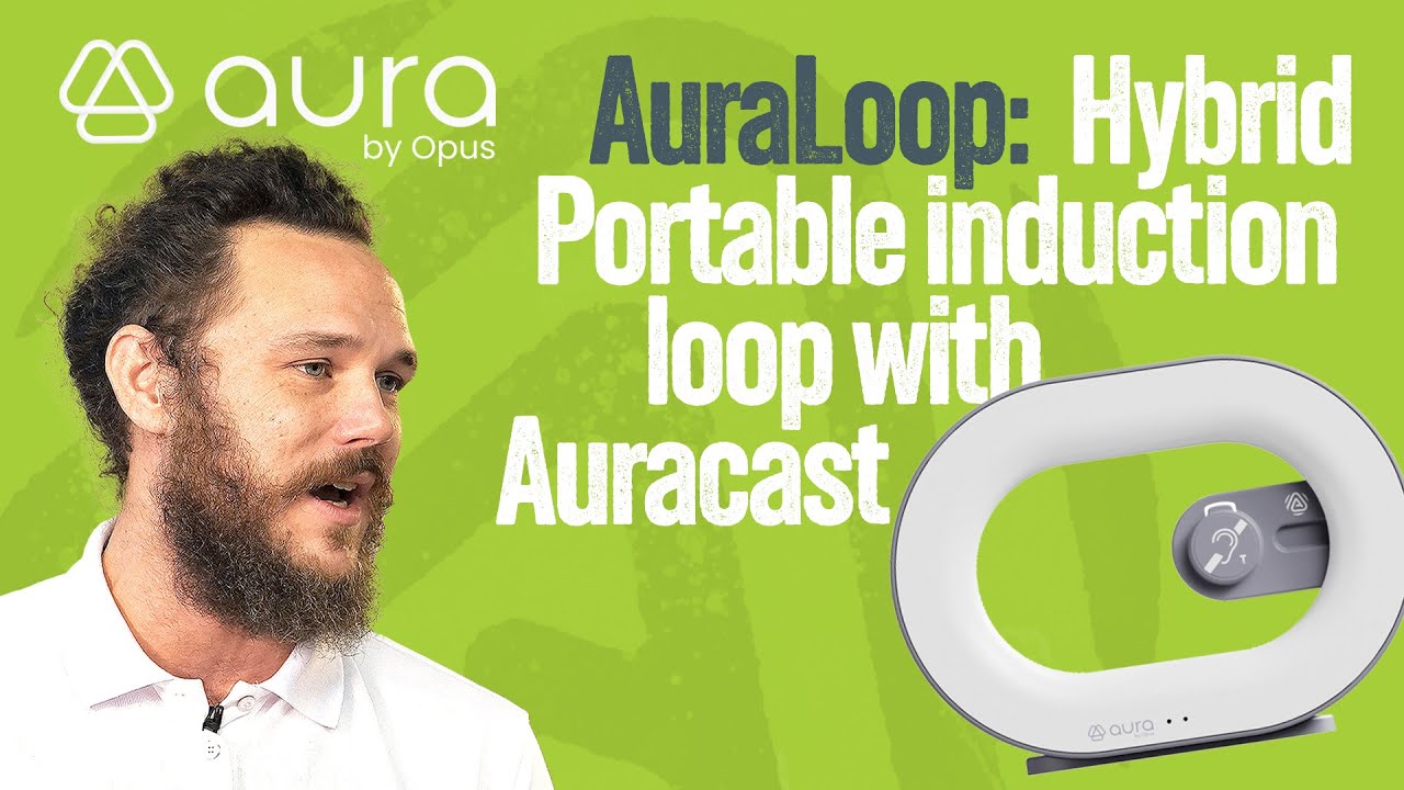 Opus AuraLoop - Portable hydrid induction loop with Auracast Bluetooth