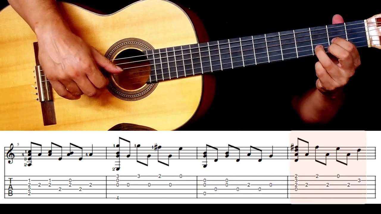 How to play - Time (Inception theme song) on guitar - Hans Zimmer