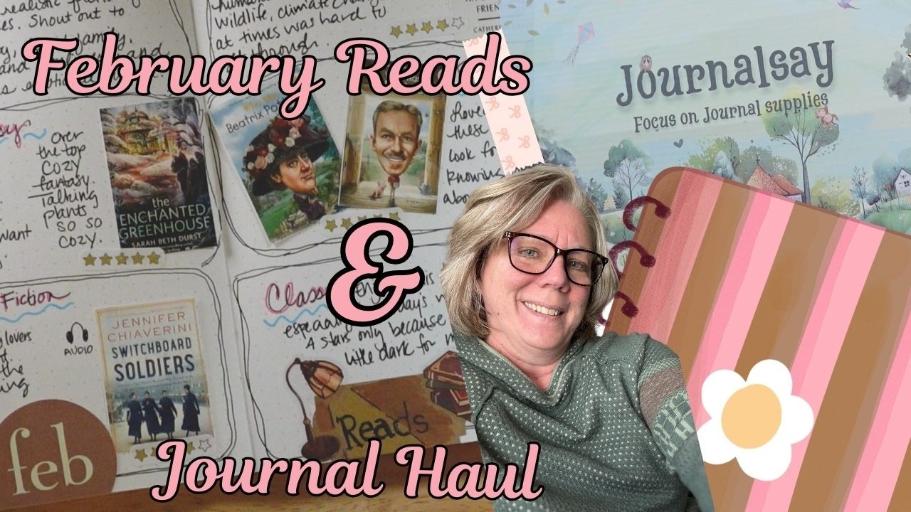 What I Read in February + Cozy Reading Journal Update + Journal Haul from Journalsay