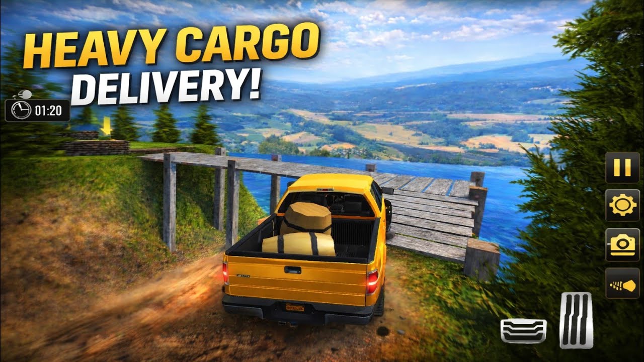 Pickup Transport Truck Driver Gameplay | Real Cargo Delivery Missions & Offroad Driving HD 2026 Game