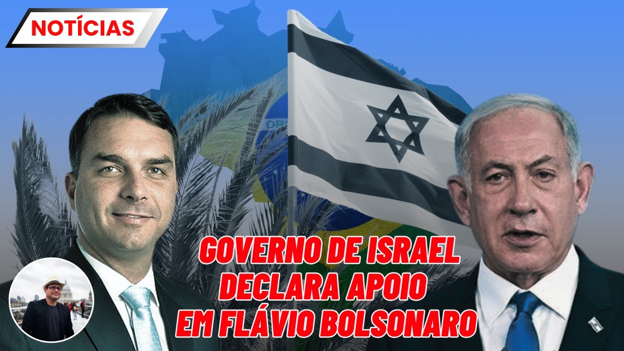 🔴AO VIVO:FLÁVIO e EDUARDO BOLSONARO recebem APOIO e RECONHECIMENTO público em EVENTO com NETANYAHU