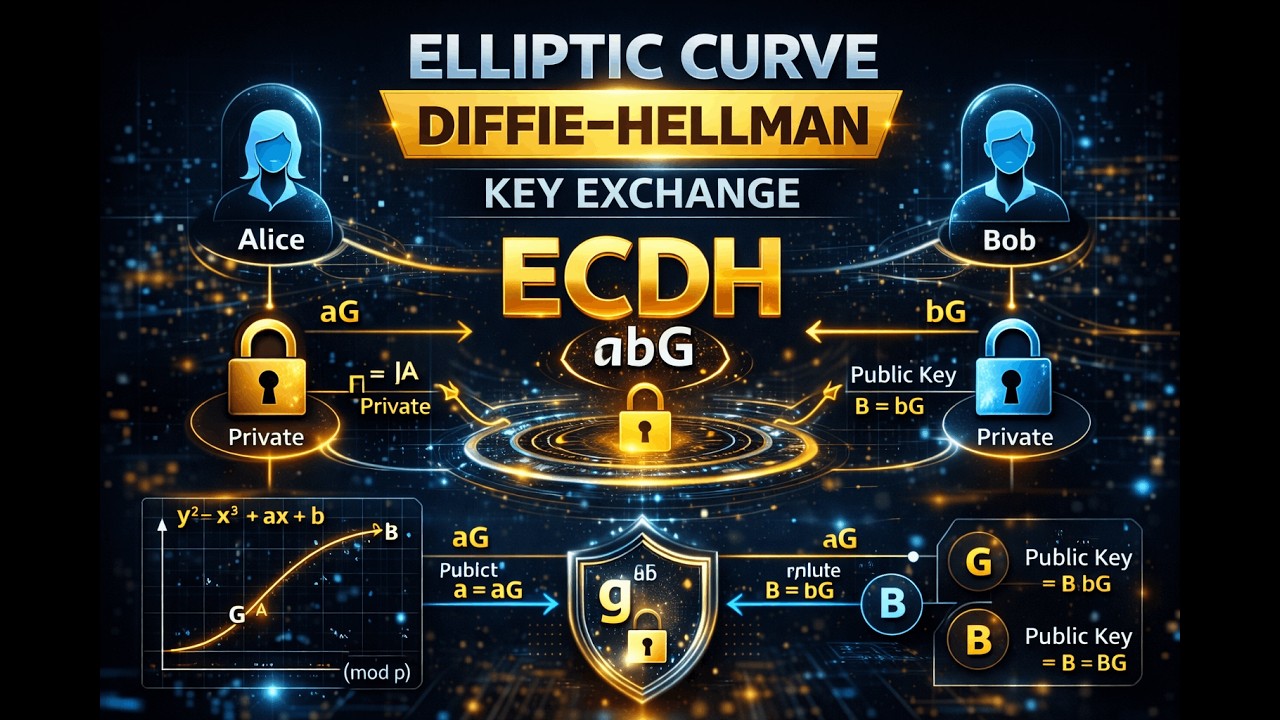 Elliptic Curve Diffie&ndash;Hellman (ECDH) Explained &ndash; Complete Deep Dive