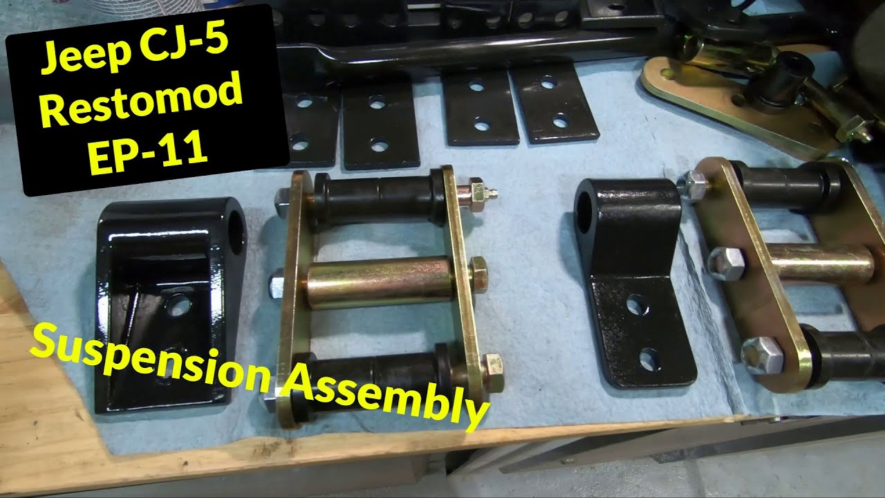 Jeep CJ-5 Restoration - EP11 - Now we can start putting the leaf springs and axles back in place.