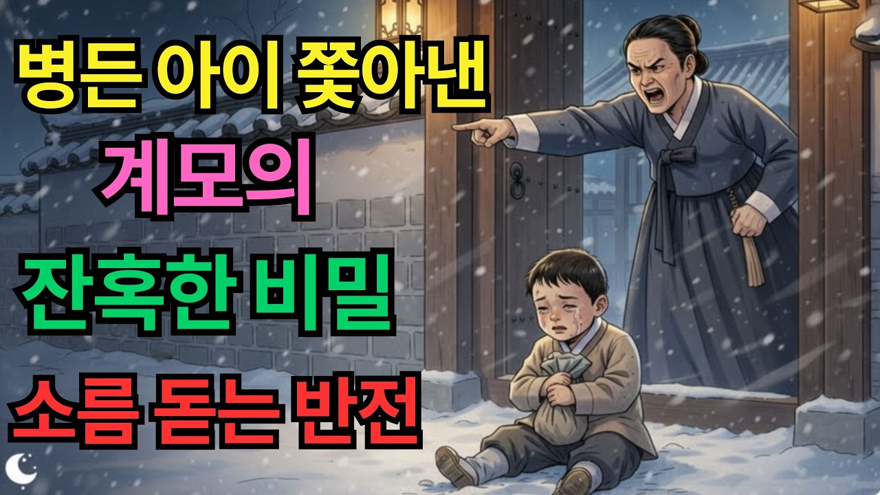 엄동설한에 병든 아이를 쫓아낸 지혜로운 계모, 핏빛 혈서에 숨겨진 눈물겨운 진실 | 옛날이야기