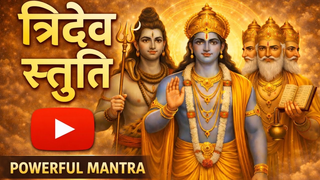 त्रिदेव स्तुति 📿 🔱 | Brahma Vishnu Mahesh | 📿 सुनते ही चमत्कार | Divine Energy Mantra
