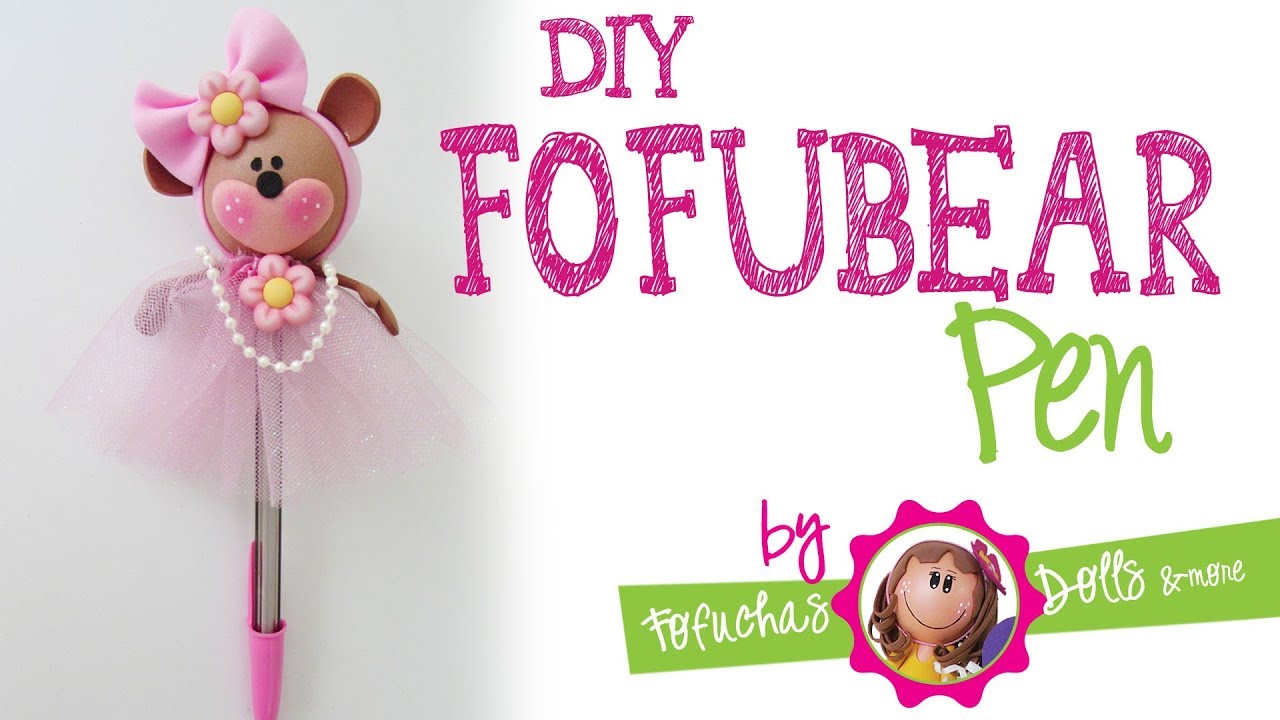 Fofupen Bear Pen / Pencil Topper - Craft Foam Fun!