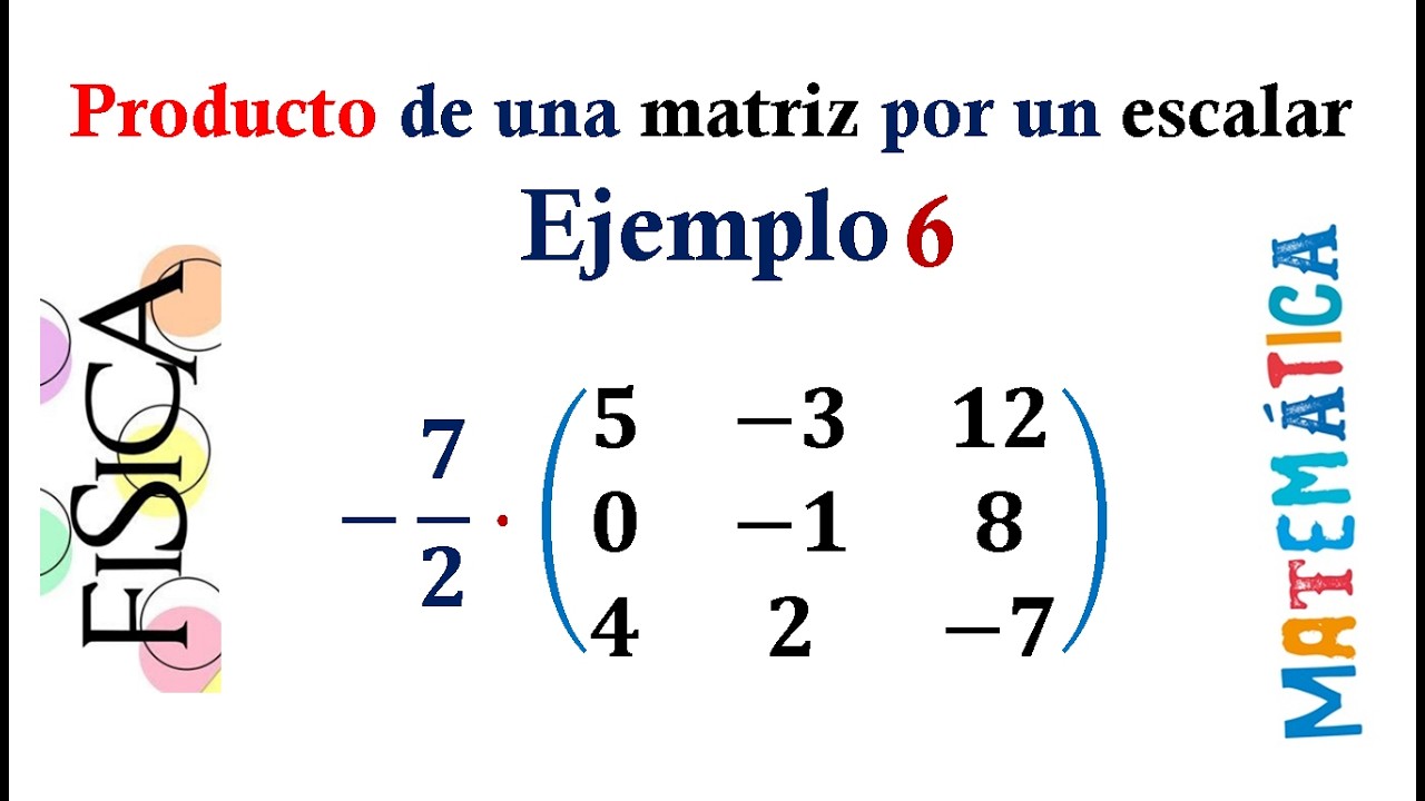 Producto de una matriz por un escalar - Ejemplo 6