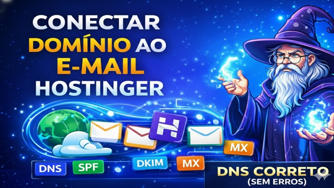 Como Conectar Domínio ao E-mail da Hostinger 📧 | DNS Correto (Sem Erros)