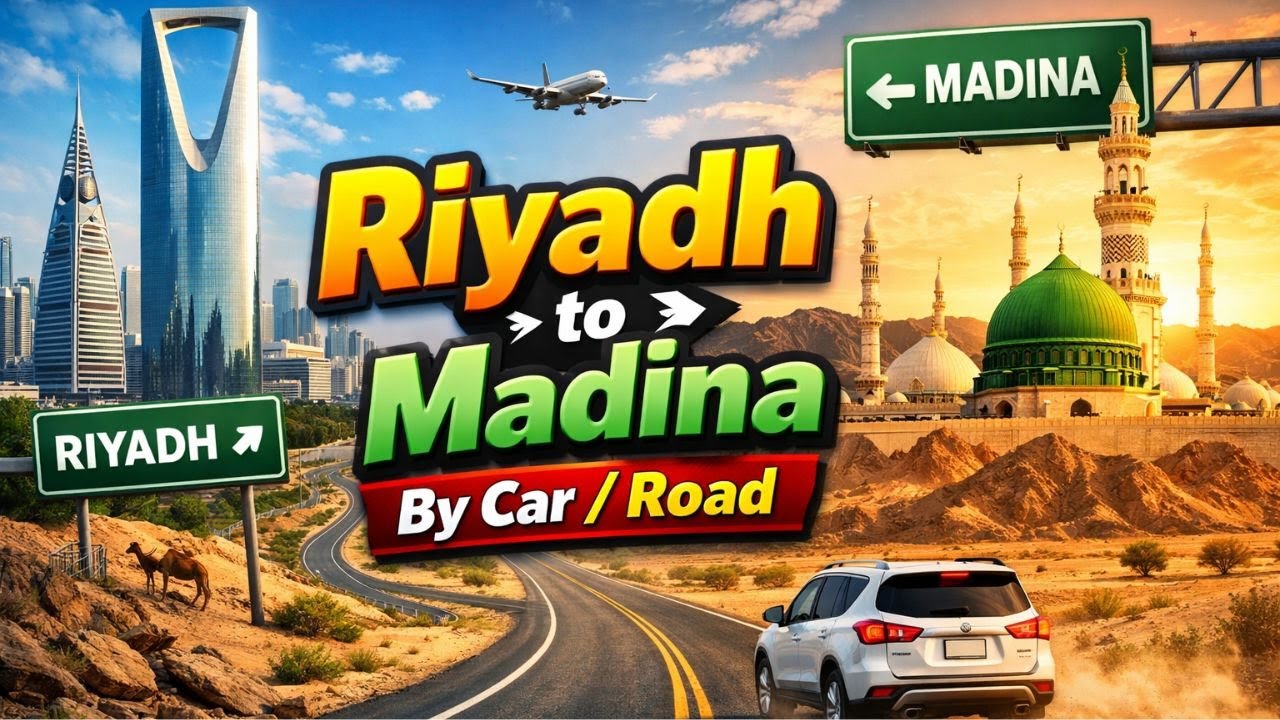I Didn’t Expect This on Our Riyadh to Madina Road Trip…🚙🇸🇦