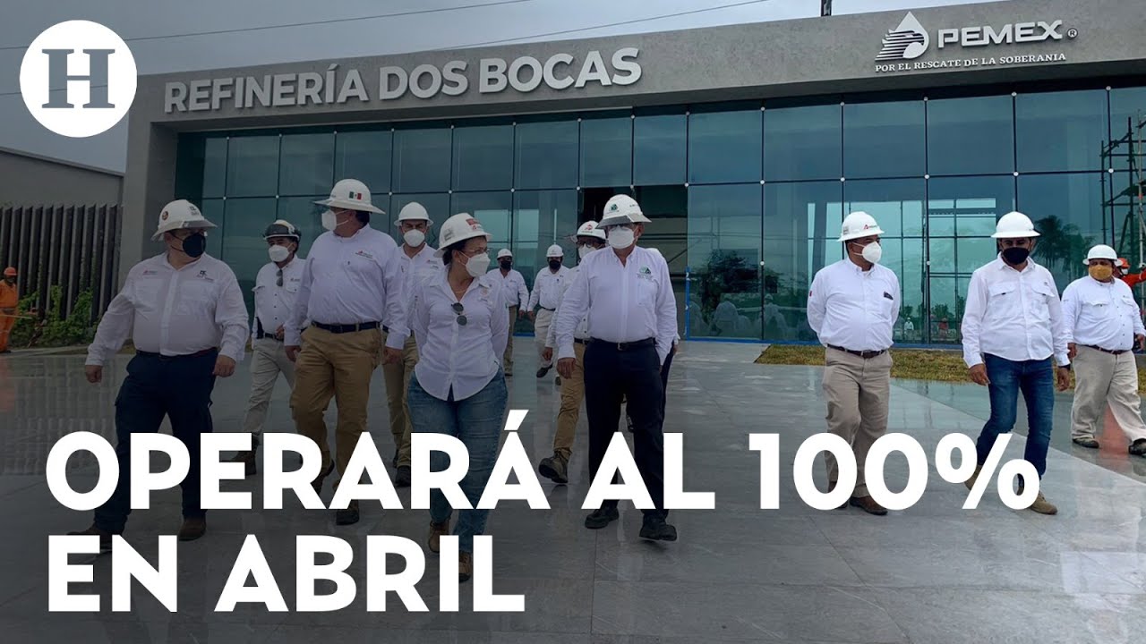 Refinería de Dos Bocas operará en su totalidad en abril, promete AMLO