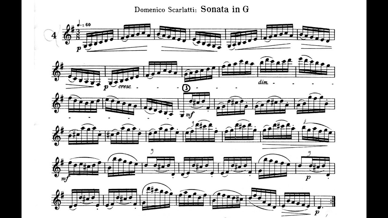 Passage Studies Book 1. Domenico Scarlatti: Sonata in G