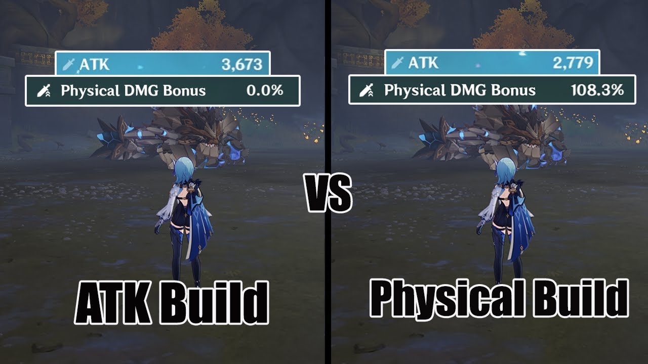Eula ATK Build VS Physical Build - Genshin impact