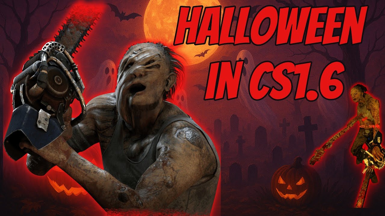 Counter-Strike 1.6 halloween zombie mod (SCARY!)