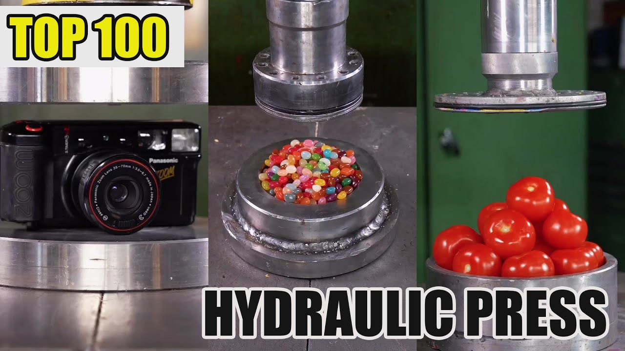 Top 100 Most Satisfying Hydraulic Press Crushes | Ultimate Crushing Moments Compilation #asmr