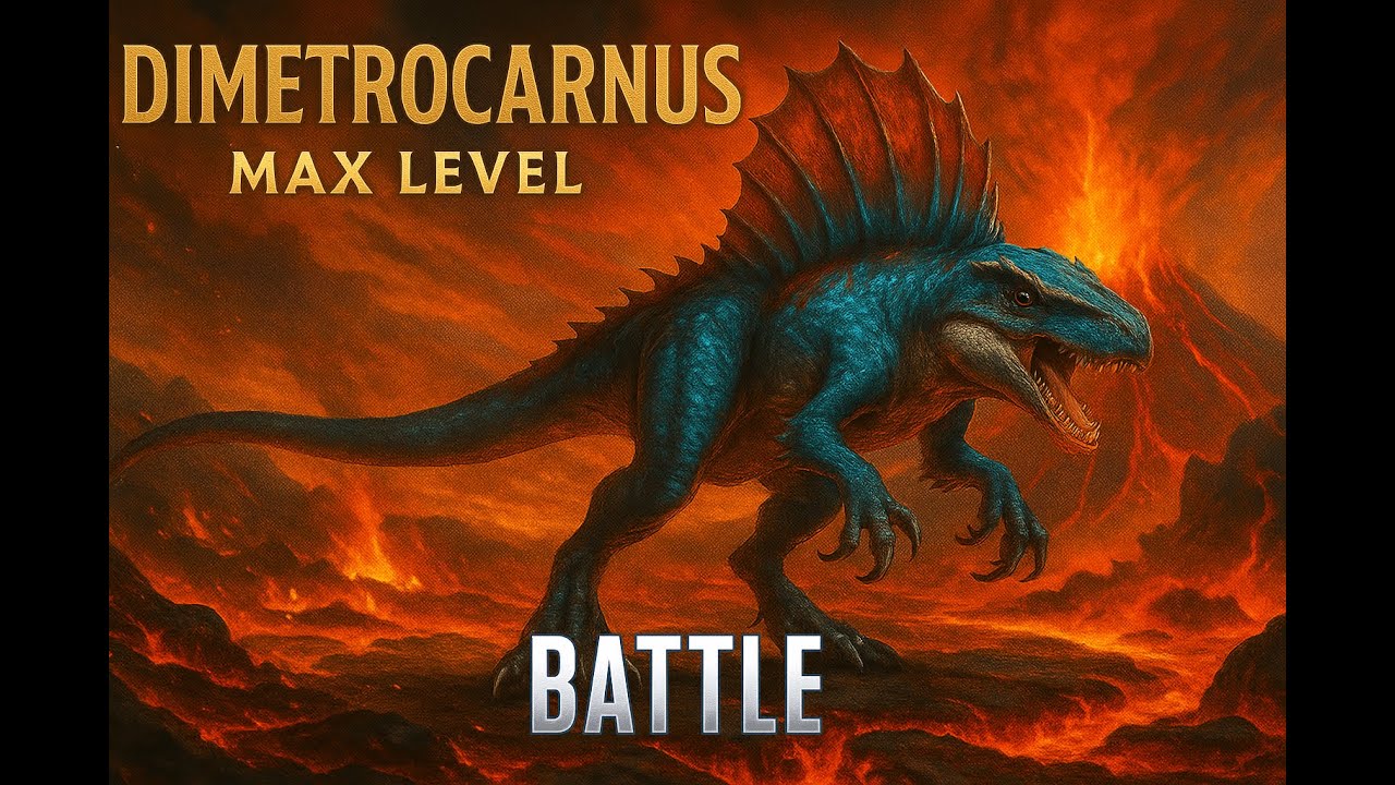 HOW TO GET UNLOCK DIMETROCARNUS LEVEL 9999 - Jurassic World The Game