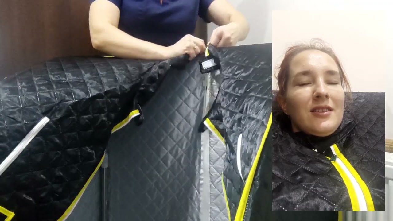 Портативная паровая сауна с жестким каркасом.