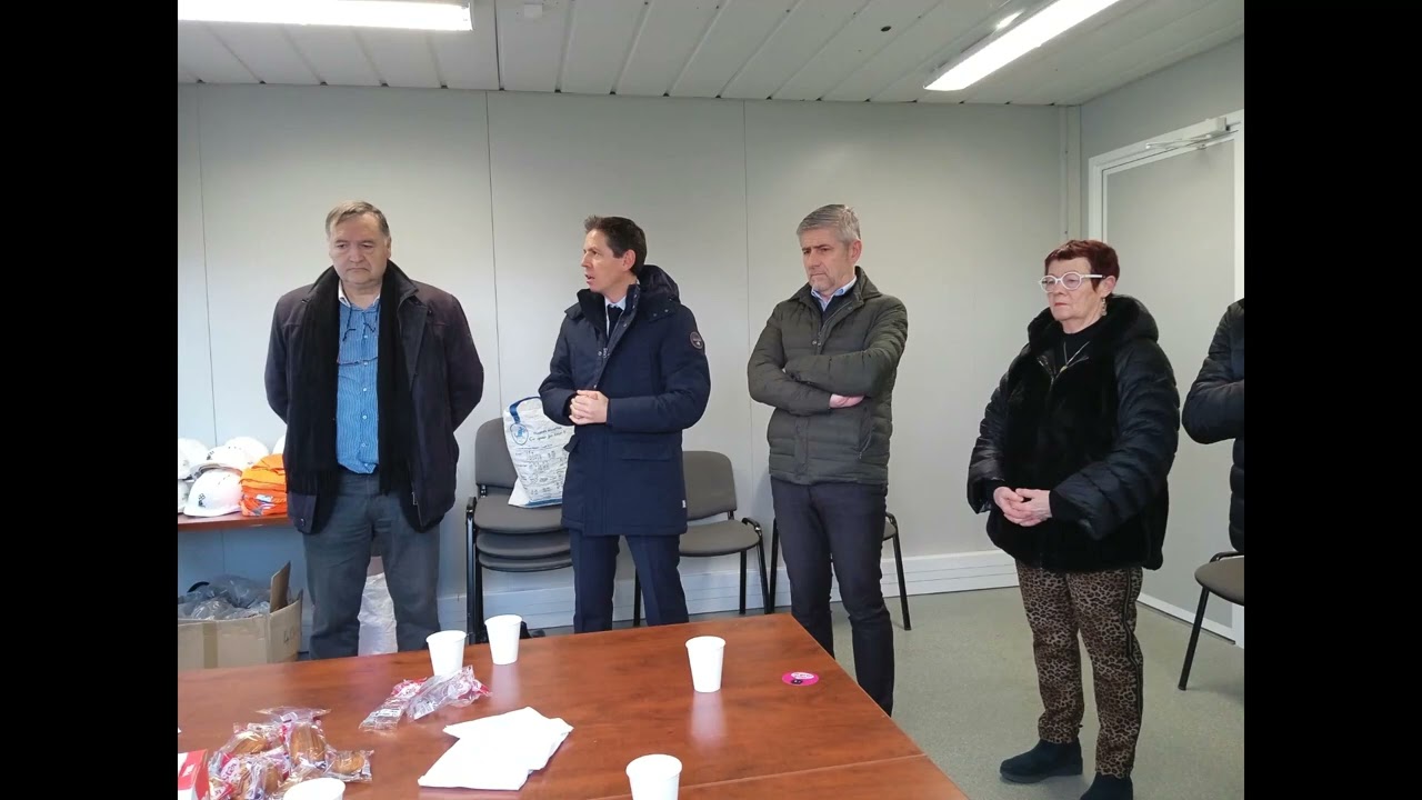 Présentation du Centre de Tri avec Christophe Ramond le président du Conseil du Département du Tarn