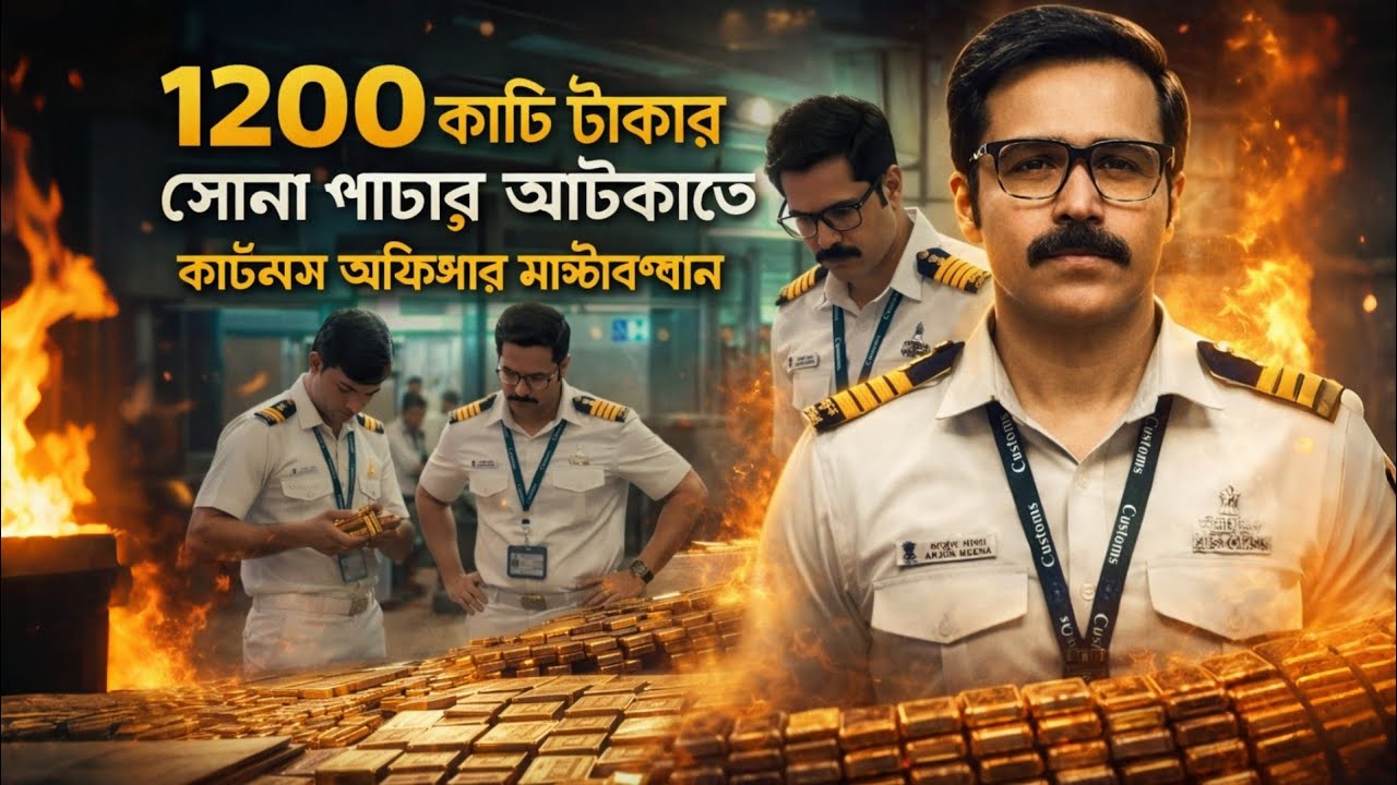 মুম্বাই এয়ারপোর্টে ১২০০ কোটি টাকার সোনা পাচার!  Taskari Movie Explained in Bengali