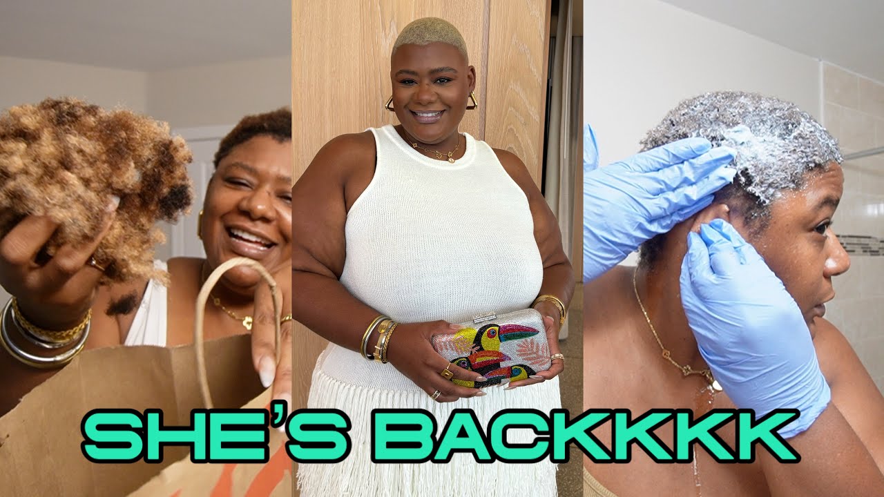 FINALLY BACK TO BEING MEEEEE!!!! BALD & BLONDE BABYYY + SAY HEY TO MY BARBER 🤭 || VLOG