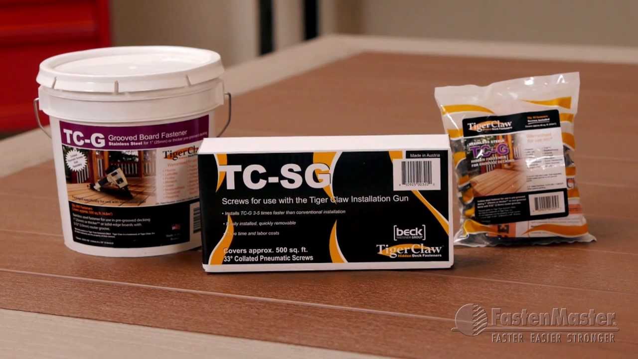 FastenMaster TC-G Hidden Fastener for Grooved Decking
