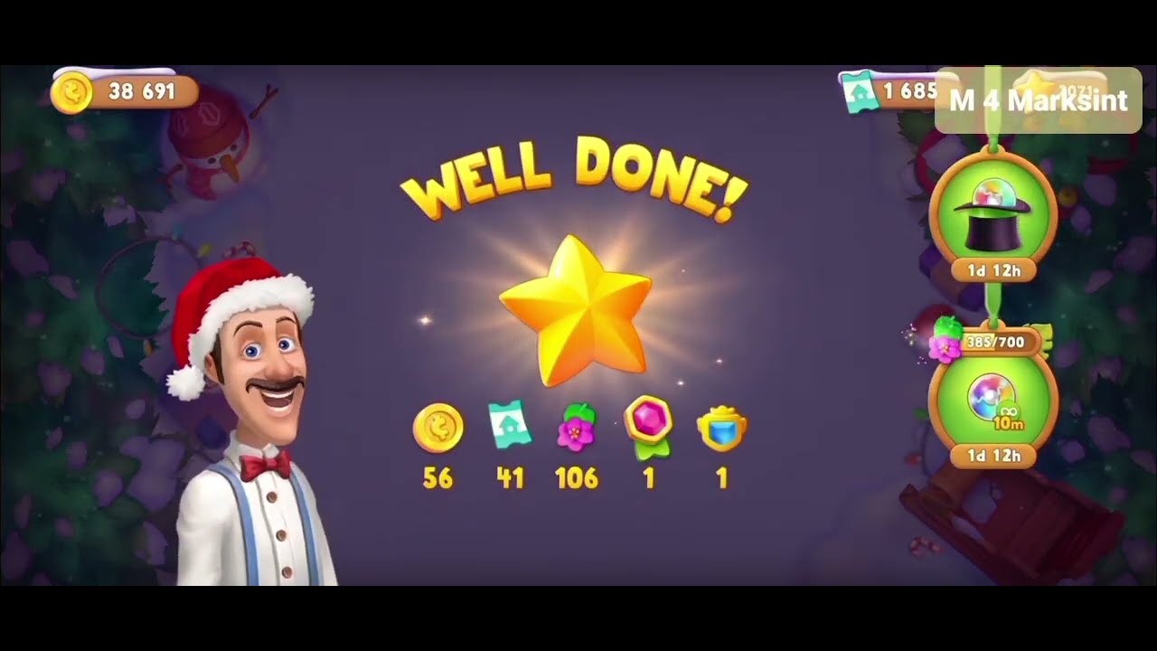 PLAYRIX GARDENSCAPES || GARDENSCAPES Level clearing || Marathon LEVEL Clearing || From 4513 to 4538