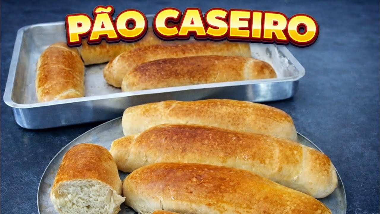 PÃO CASEIRO FÁCIL E FOFINHO 