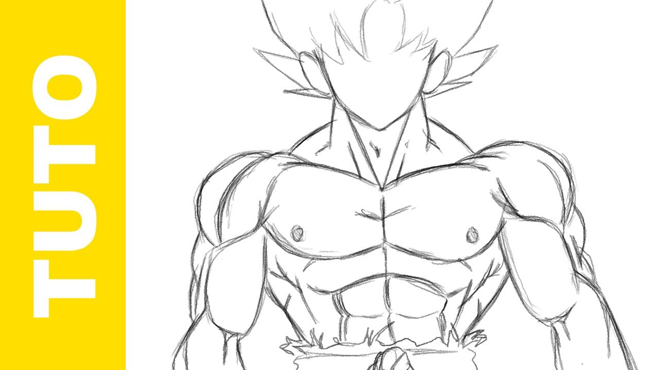 Comment dessiner le corps de GOKU DBZ - Les MUSCLES