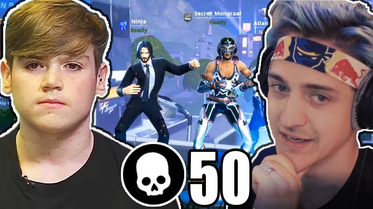 Mongraal & Ninja squad For The First Time Ever! (50 Kills Squad)
