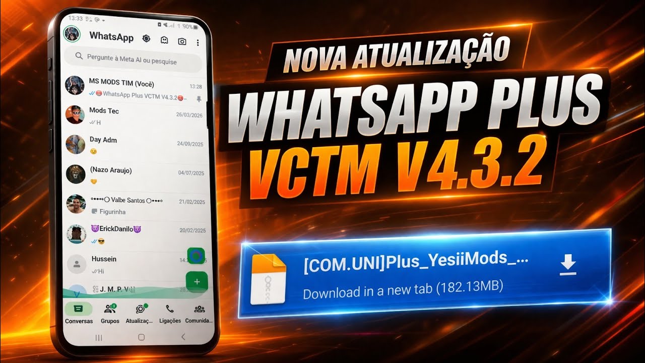 💎 SAIU NOVA ATUALIZA&Ccedil;&Atilde;O WHATSAPP PLUS VCTM V4.3.2 ABRIL 2026