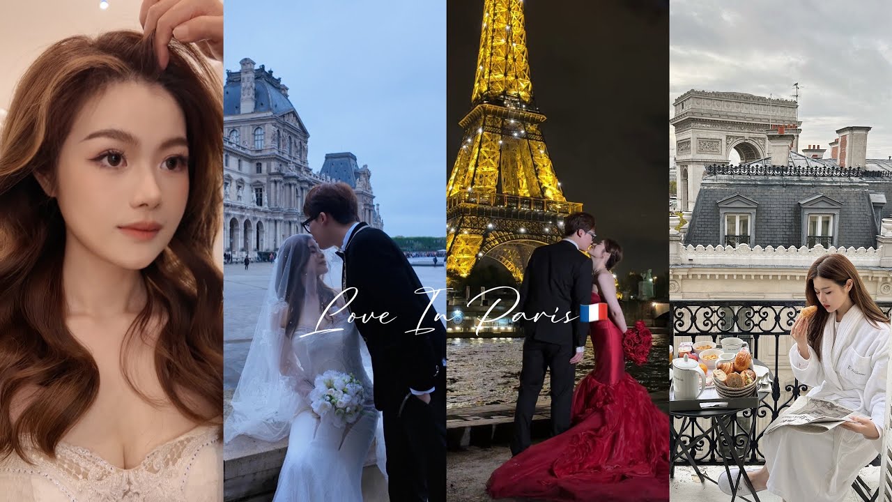 在浪漫巴黎拍婚纱👰‍♀️💕🇫🇷快乐购物日！欧洲最便宜CHANEL🌟迪士尼看烟花～凯旋门网红酒店