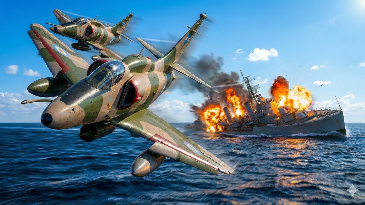 Cuando unos A-4 Skyhawks OBSOLETOS  hundieron a los Británicos